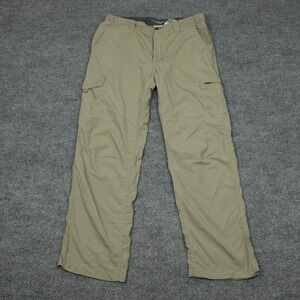Columbia Silver Ridge Pants Mens 36x30 Tan Cargo Hiking Ripstop Omni-Shade